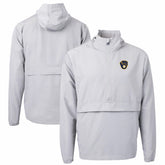 Gray Milwaukee Brewers Cutter & Buck Charter Eco Recycled Half-Zip Anorak Jacket