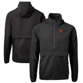 Black San Francisco Giants Cutter & Buck Charter Eco Recycled Half-Zip Anorak Jacket