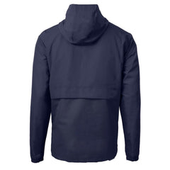 Navy Seattle Mariners Cutter & Buck Charter Eco Recycled Half-Zip Anorak Jacket