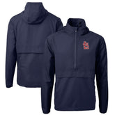 Navy St. Louis Cardinals Cutter & Buck Charter Eco Recycled Half-Zip Anorak Jacket