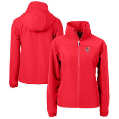 Red Minnesota Twins Cutter & Buck Women's Charter Eco Recycled Full-Zip Jacket