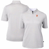Gray San Francisco Giants Cutter & Buck Women's Virtue Eco Pique Stripe Top
