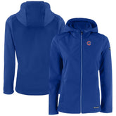 Royal Chicago Cubs Cutter & Buck Women's Evoke Eco Softshell Recycled Full-Zip Jacket