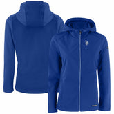 Royal Los Angeles Dodgers Cutter & Buck Women's Evoke Eco Softshell Recycled Full-Zip Jacket