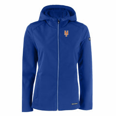 Royal New York Mets Cutter & Buck Women's Evoke Eco Softshell Recycled Full-Zip Jacket