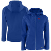 Royal Philadelphia Phillies Cutter & Buck Women's Evoke Eco Softshell Recycled Full-Zip Jacket