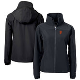 Black San Francisco Giants Cutter & Buck Women's Charter Eco Recycled Full-Zip Jacket