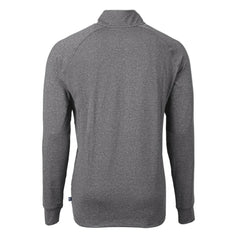 Heather Black Baltimore Orioles Cutter & Buck Big & Tall Adapt Eco Knit Stretch Recycled Quarter-Zip Pullover Top