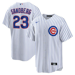 White Ryne Sandberg Chicago Cubs Nike Home Retired Player Replica Jersey