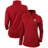 Columbia Detroit Pistons Women's Omni-Wick Outward Nine Quarter-Zip Pullover Top sale