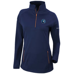 Columbia Minnesota Timberwolves Women's Omni-Wick Outward Nine Quarter-Zip Pullover Top