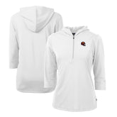 Cutter & Buck Women's Helmet Logo DryTec Virtue Eco Pique Recycled Half-Zip Pullover Hoodie - Washington Commanders Hoodies
