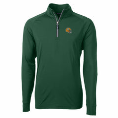 Cutter & Buck Helmet Adapt Eco Knit Stretch Recycled Quarter-Zip Pullover Top - Green Bay Packers Pullover