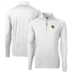 Cutter & Buck Helmet Adapt Eco Knit Stretch Recycled Quarter-Zip Pullover Top - Green Bay Packers Pullover