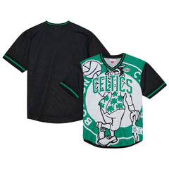 Mitchell & Ness Boston Celtics Jumbotron 3.0 Mesh V-Neck T-Shirt