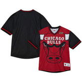Mitchell & Ness Chicago Bulls Jumbotron 3.0 Mesh V-Neck T-Shirt sale