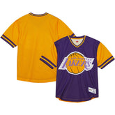Mitchell & Ness Los Angeles Lakers Jumbotron 3.0 Mesh V-Neck T-Shirt