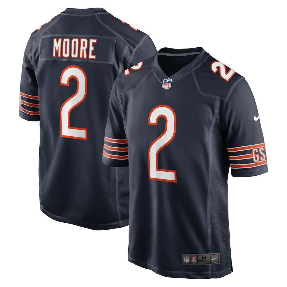 D.J. Moore Team Color Game Jersey - Chicago Bears Jerseys