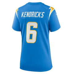Eric Kendricks Women's Game Player Jersey - Los Angeles Chargers Jerseys