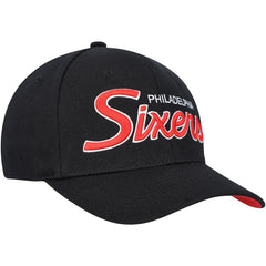 Mitchell & Ness Philadelphia 76ers MVP Team Script 2.0 Stretch-Snapback Hat