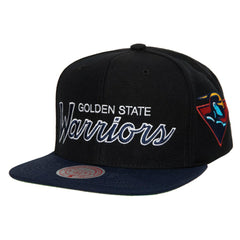 Mitchell & Ness Golden State Warriors Hardwood Classics MVP Team Script 2.0 Snapback Hat sale