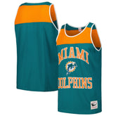 Gridiron Classics Heritage Colorblock Tank Top - Miami Dolphins Tops