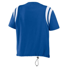 Royal Los Angeles Dodgers WEAR by Erin Andrews Women's Cinched Colorblock T-Shirt