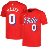 Tyrese Maxey Philadelphia 76ers Jordan Brand Youth Name & Number Statement T-Shirt