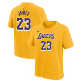 LeBron James Los Angeles Lakers Youth Icon Name & Number T-Shirt