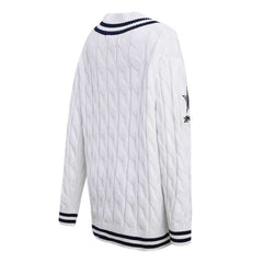 Pro Standard Women's Prep V-Neck Pullover Sweater - Dallas Cowboys Pullover