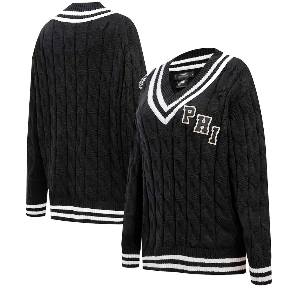 Pro Standard Women's Prep V-Neck Pullover Sweater - Philadelphia Eagles Pullover