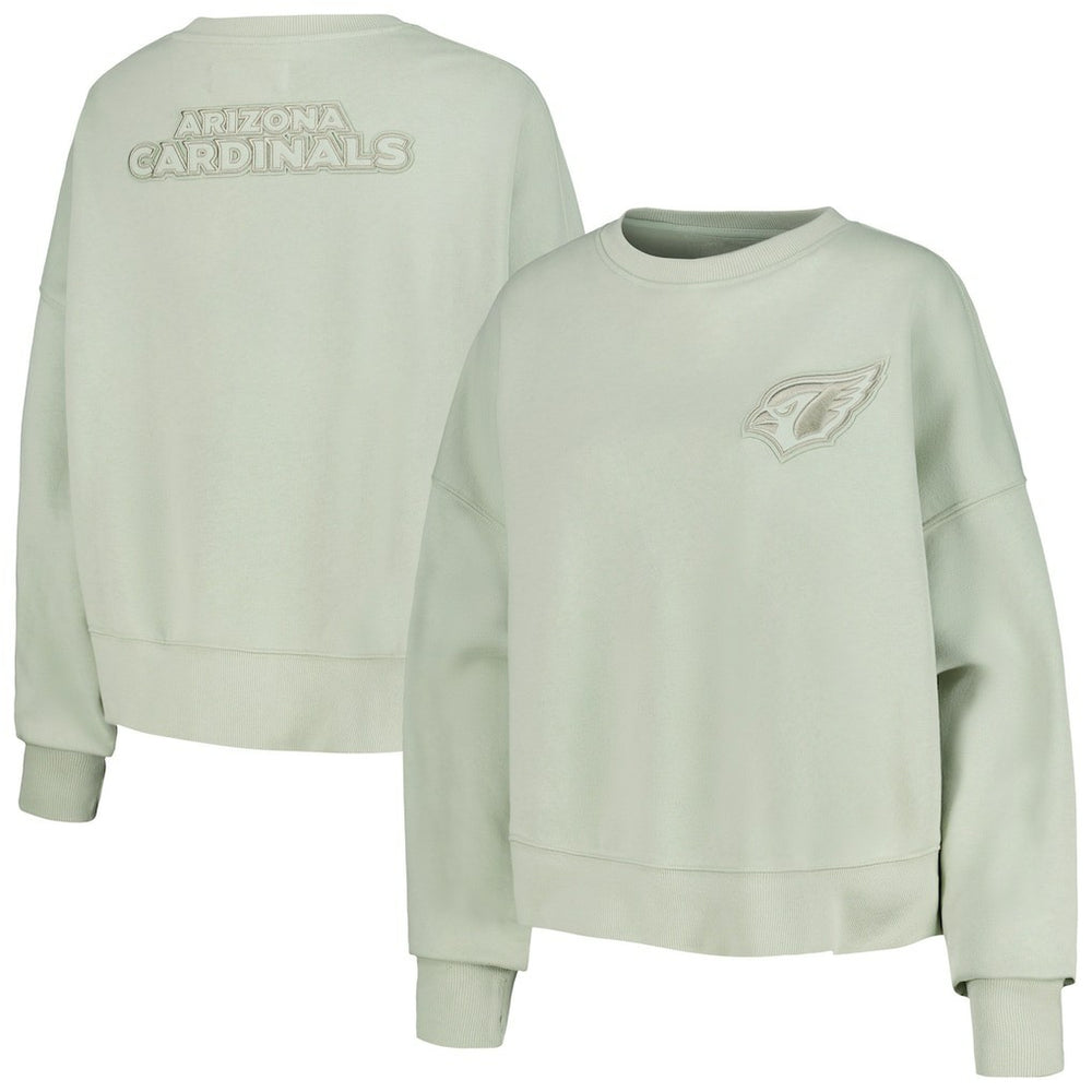Pro Standard Women's Oversized Cropped Neutral Pullover Sweatshirt - Arizona Cardinals Pullover