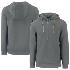 Gray San Francisco Giants Cutter & Buck Roam Eco Half-Zip Recycled Pullover Hoodie