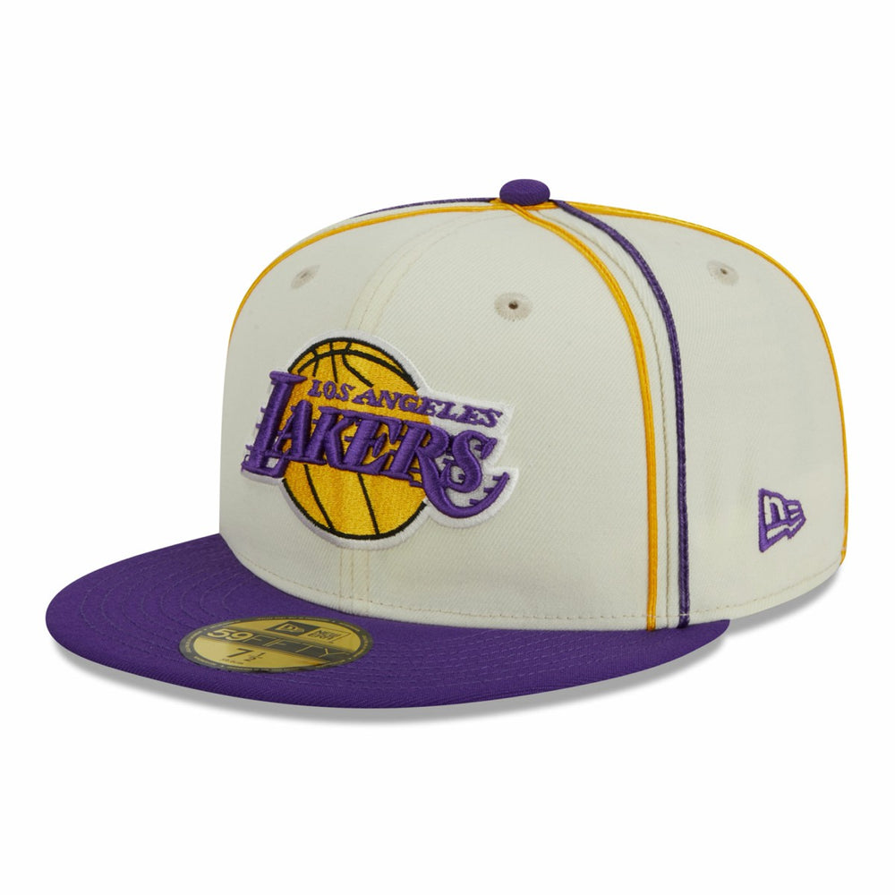 New Era Los Angeles Lakers Piping 2-Tone 59FIFTY Fitted Hat