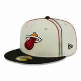 New Era Miami Heat Piping 2-Tone 59FIFTY Fitted Hat