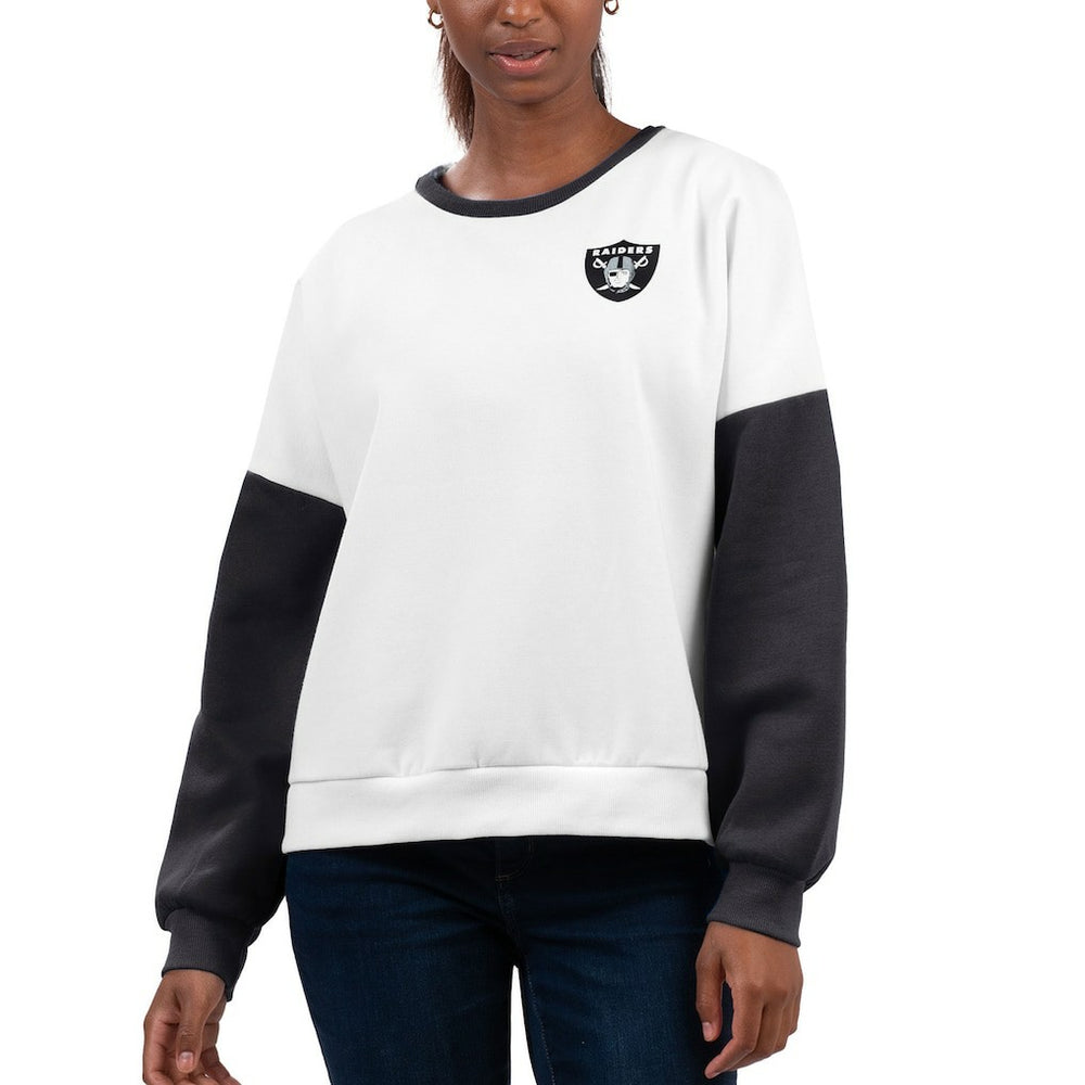 G-III 4Her by Carl Banks Women's A-Game Pullover Sweatshirt - Las Vegas Raiders Pullover