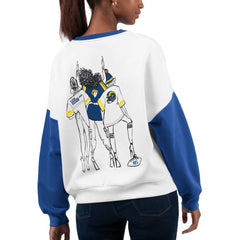 G-III 4Her by Carl Banks Women's A-Game Pullover Sweatshirt - Los Angeles Rams Pullover