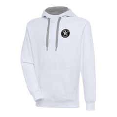 White Houston Astros Antigua Metallic Victory Pullover Hoodie
