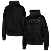 DKNY Sport Women's Deliliah Rhinestone Funnel Neck Pullover Sweatshirt - Carolina Panthers Pullover