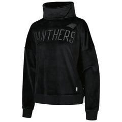 DKNY Sport Women's Deliliah Rhinestone Funnel Neck Pullover Sweatshirt - Carolina Panthers Pullover