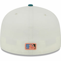 Cream Los Angeles Dodgers New Era Chrome 59FIFTY Fitted Hat