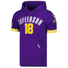 Justin Jefferson Pro Standard Player Name & Number Hoodie T-Shirt - Minnesota Vikings Hoodies