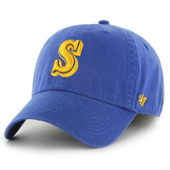 Royal Seattle Mariners '47 Cooperstown Collection Franchise Fitted Hat