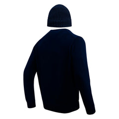 Pro Standard Crewneck Pullover Sweater & Cuffed Knit Hat Box Gift Set - Dallas Cowboys Hats