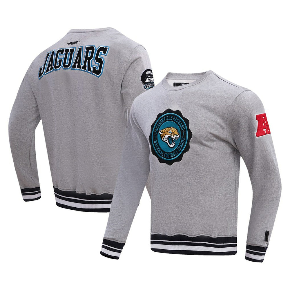Pro Standard Crest Emblem Pullover Sweatshirt - Jacksonville Jaguars Pullover