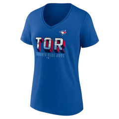 Royal Toronto Blue Jays Women's Hometown In The 416 V-Neck T-Shirt