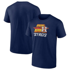 Navy Houston Astros Hometown Throwback Stros T-Shirt