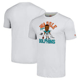Jaylen Waddle Homage Unisex Caricature Player Tri-Blend T-Shirt - Miami Dolphins T-shirts