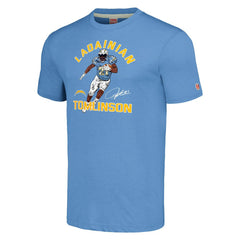 LaDainian Tomlinson Homage Unisex Unisex Caricature Retired Player Tri-Blend T-Shirt - Los Angeles Chargers T-shirts