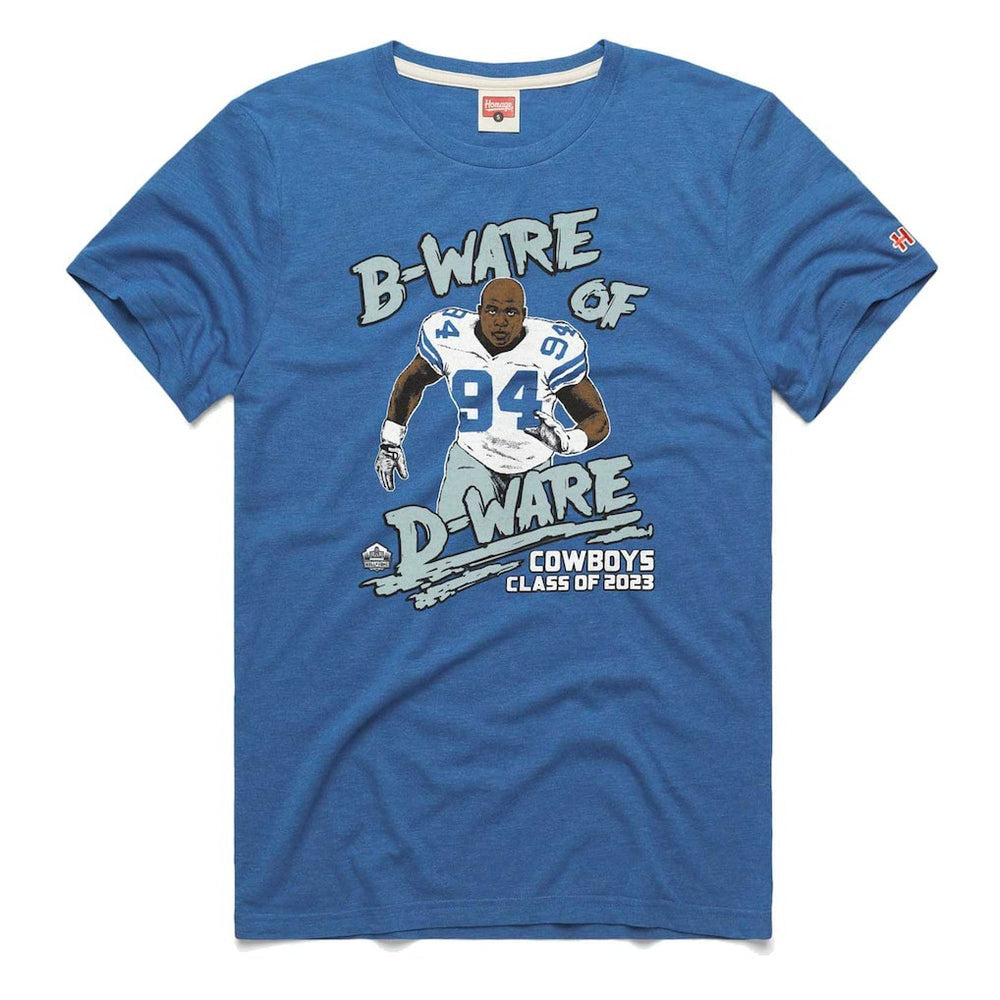 DeMarcus Ware Homage Unisex Caricature Retired Player Tri-Blend T-Shirt - Dallas Cowboys T-shirts